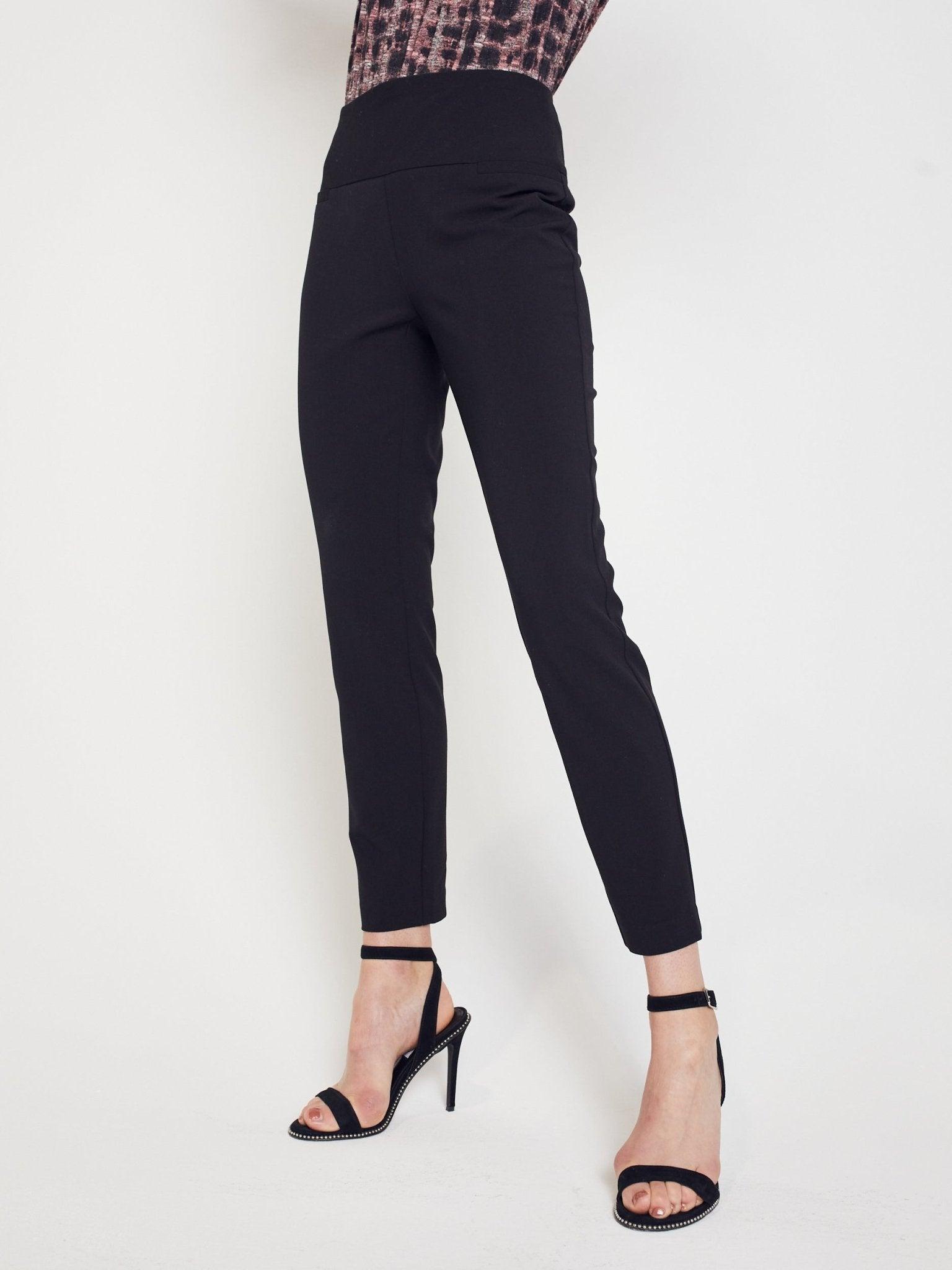 Roz & Ali Secret Agent Pants with Slim Leg & Wide Waistband - Petite Product Image