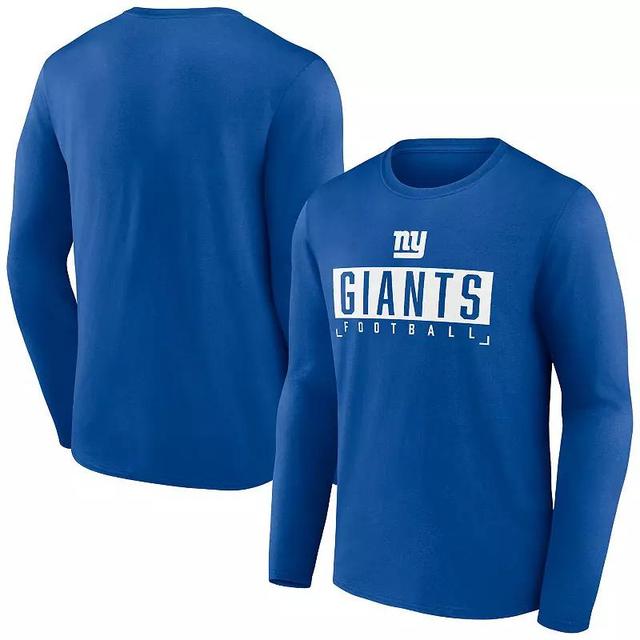 Mens Fanatics Branded Royal New York Giants Stack The Box Long Sleeve T-Shirt Product Image