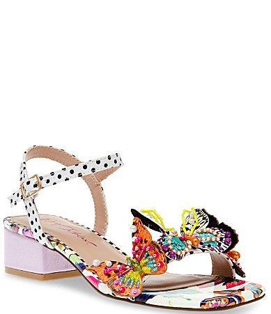 Betsey Johnson Lotty Beaded Butterfly Dress Sandals Product Image