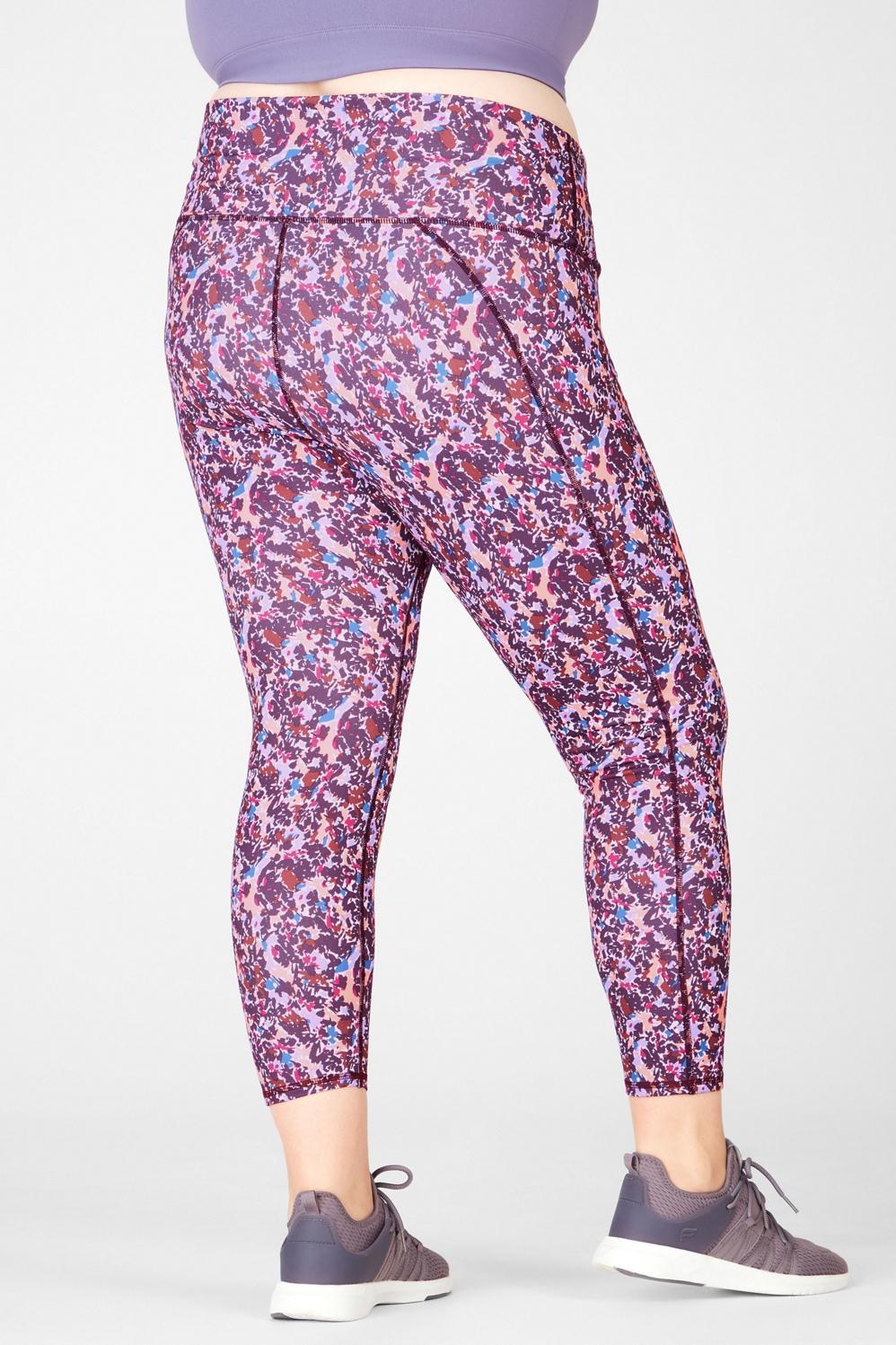 Fabletics Define High-Waisted 7/8 Legging Womens Scribble Floral plus Size 4X Product Image