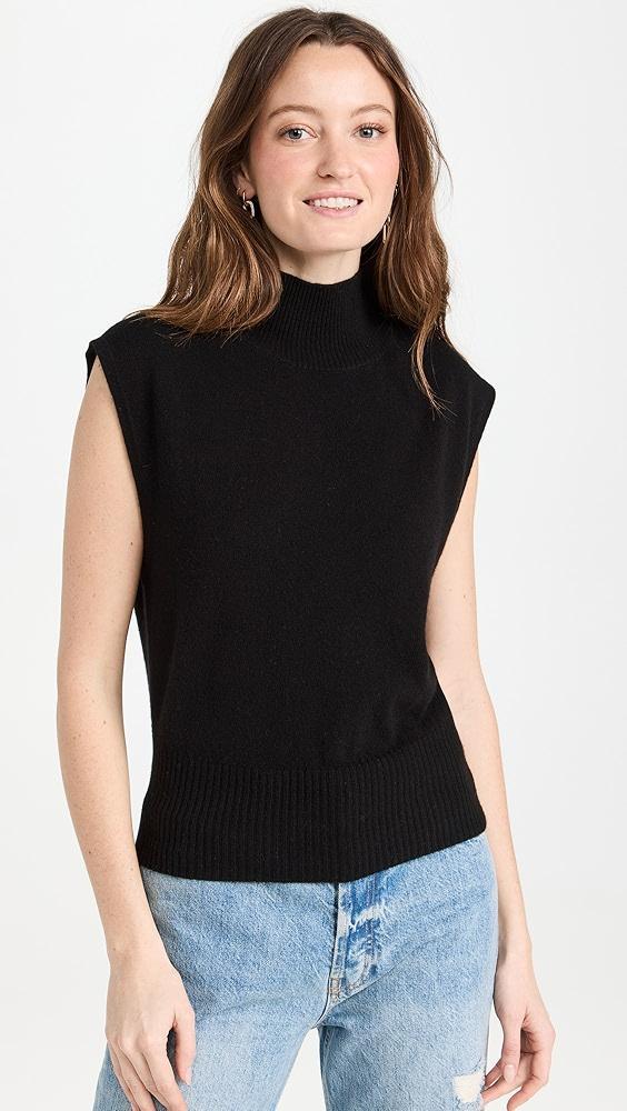 Reformation Arco Cashmere Sleeveless Turtleneck Sweater | Shopbop Product Image