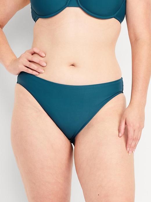 Mid-Rise Bikini Swim Bottoms Product Image