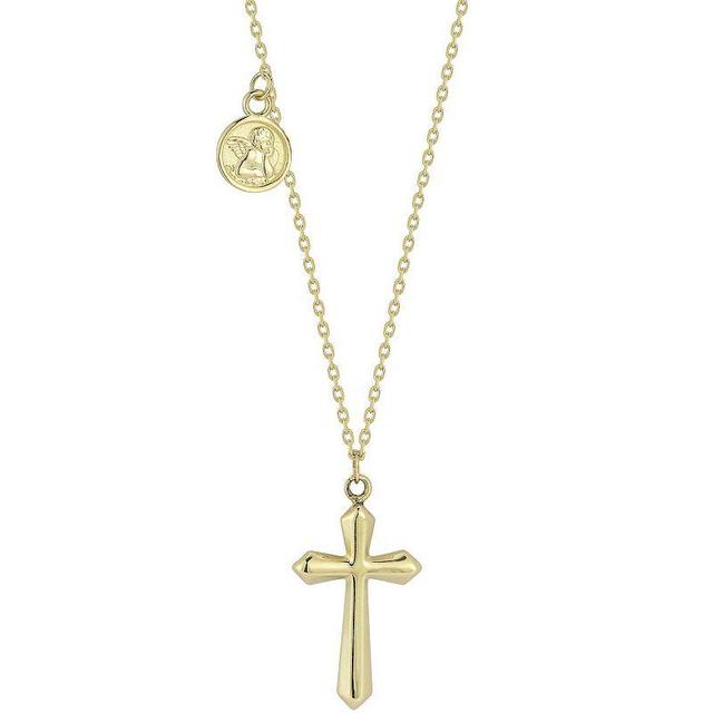 LUMINOR GOLD 14k Gold Religious Charm Necklace, Womens Yellow Product Image