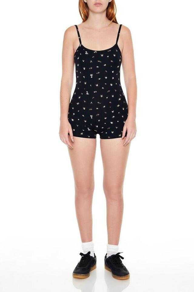 Ditsy Floral Open-Back Romper | Forever 21 Product Image