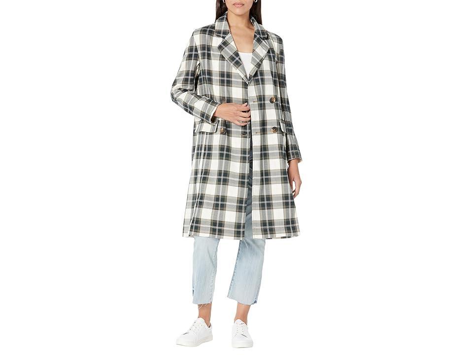 Free People Freddie Longline Blazer Plaid Plaid) Women's Clothing product image