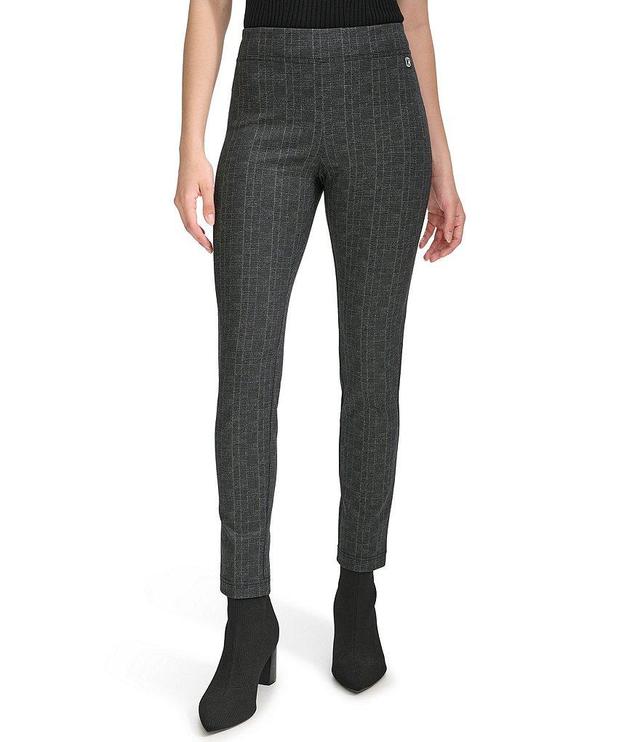 Calvin Klein Plaid Print Ponte Legging Product Image