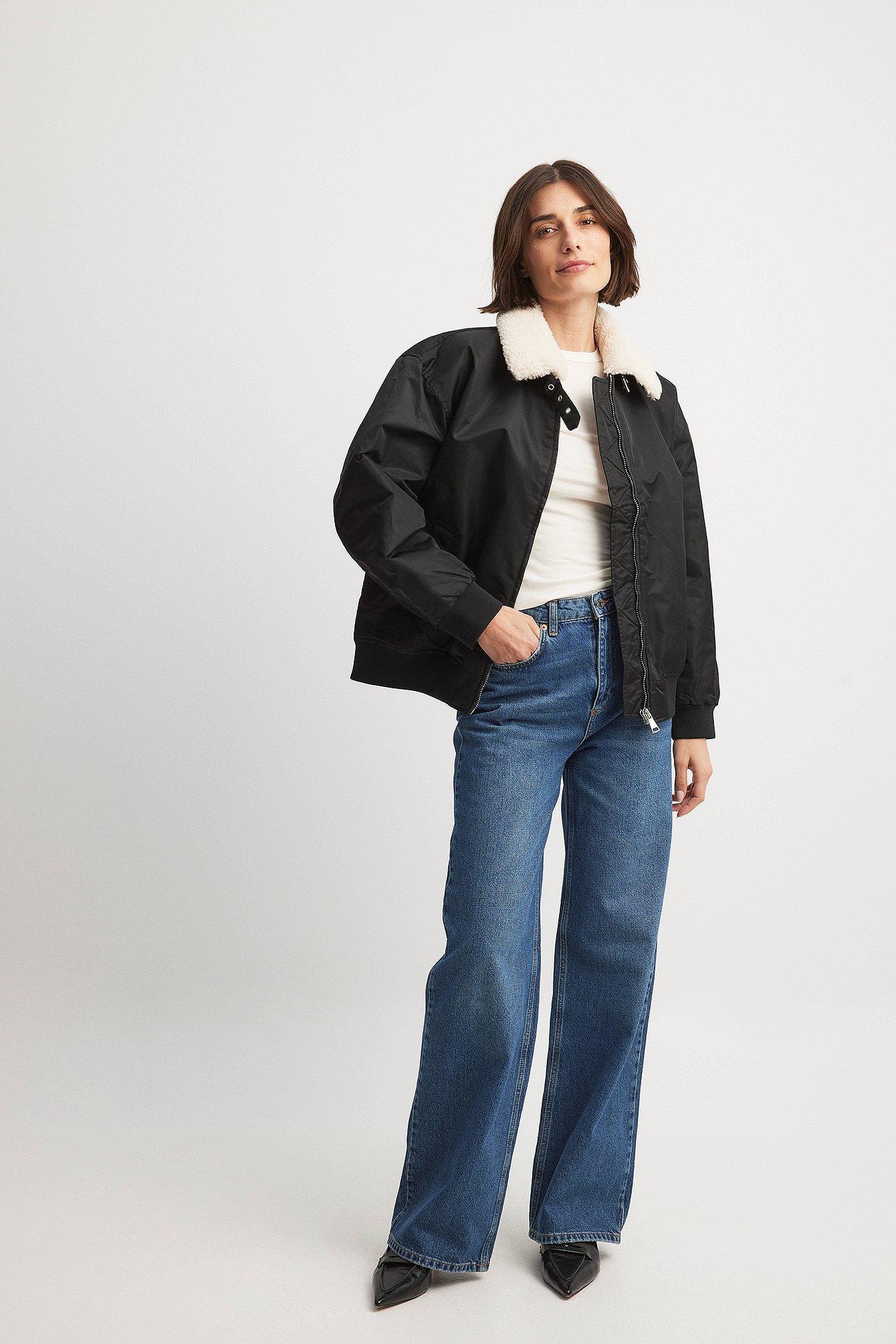 Oversized Bomber Jacket Product Image