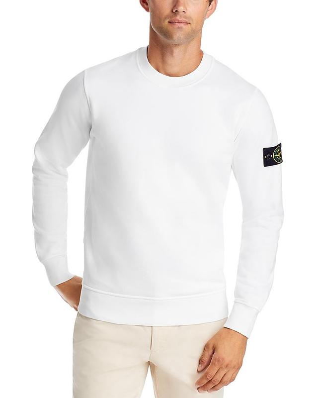 Stone Island Compass Logo Cotton Crewneck Sweatshirt Product Image