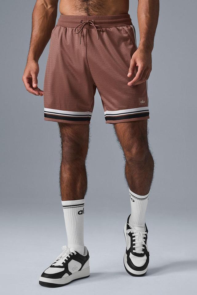 7" Key Mesh Basketball Short - Chestnut Male Product Image