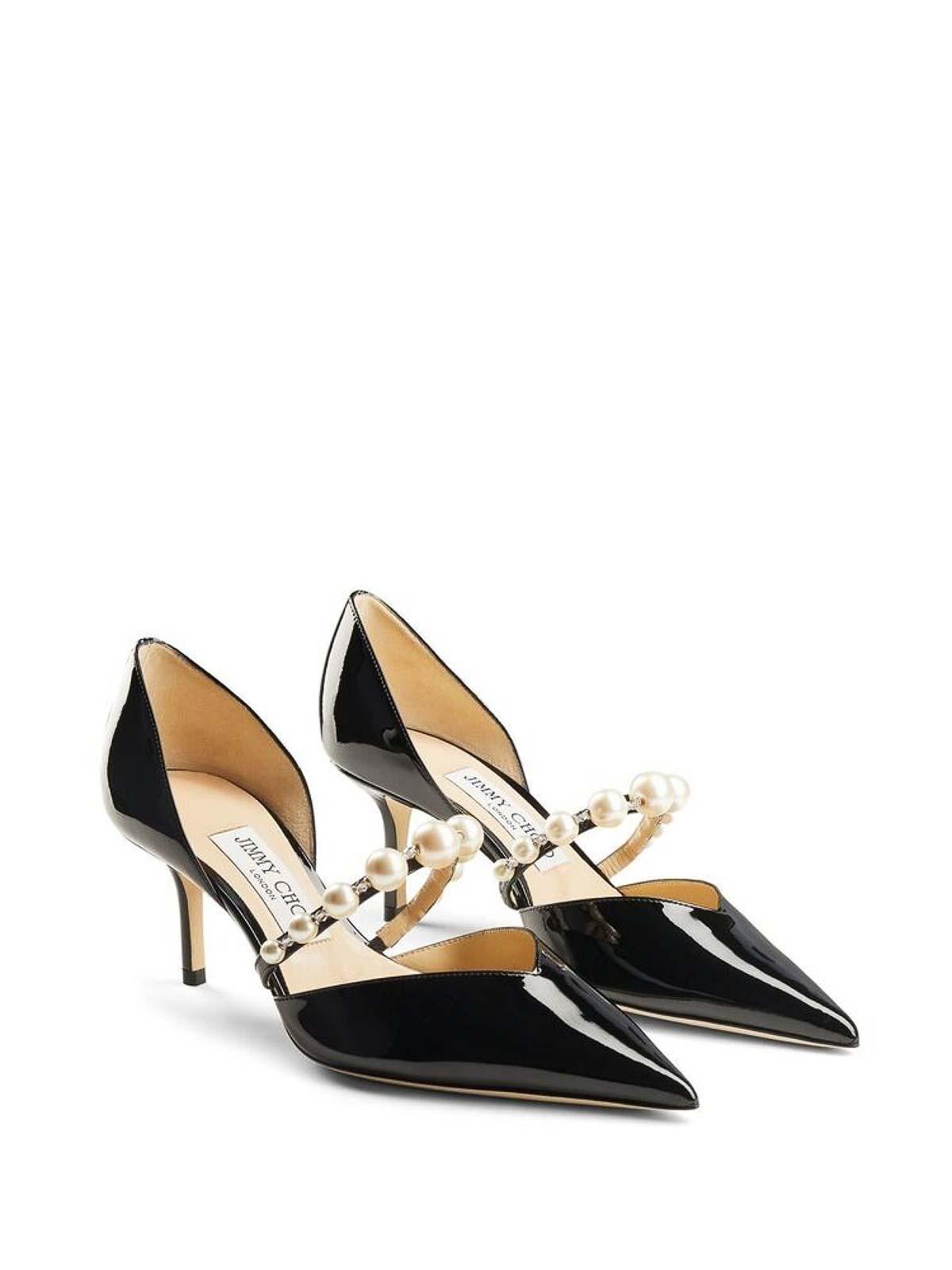 JIMMY CHOO Black Aurelie 65 Patent Leather Pumps Product Image