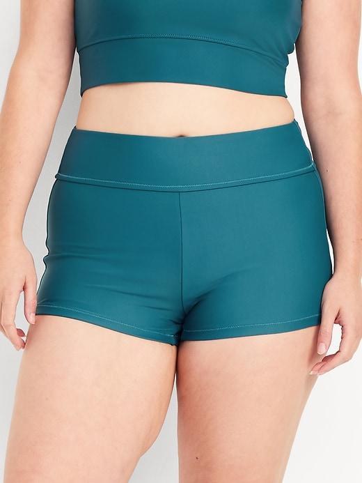 High-Waisted Swim Shorts -- 2-inch inseam Product Image