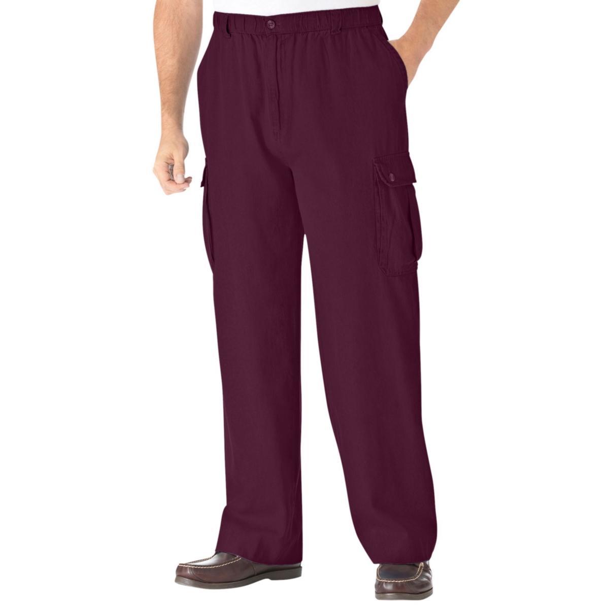 KingSize Mens Big & Tall Knockarounds Full-Elastic Waist Cargo Pants Product Image