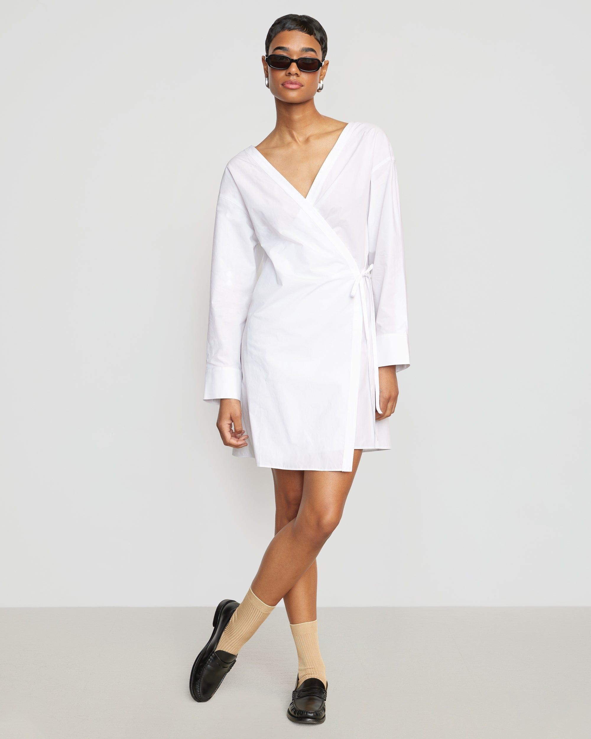 Ari V-Neck Wrap Dress Product Image