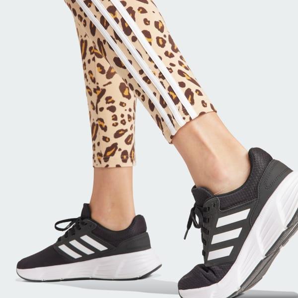 Essentials 3-Stripes Animal Print Leggings Product Image