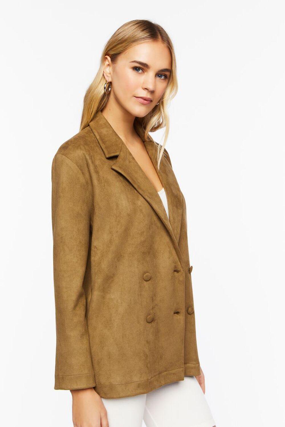 Faux Suede Notched Blazer | Forever 21 Product Image