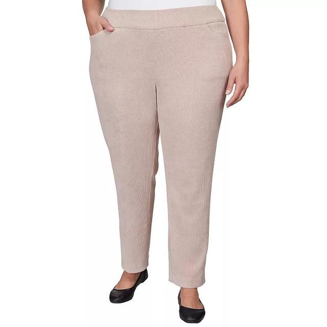 Plus Size Alfred Dunner St. Moritz Corduroy Pull On Pants-Short Product Image