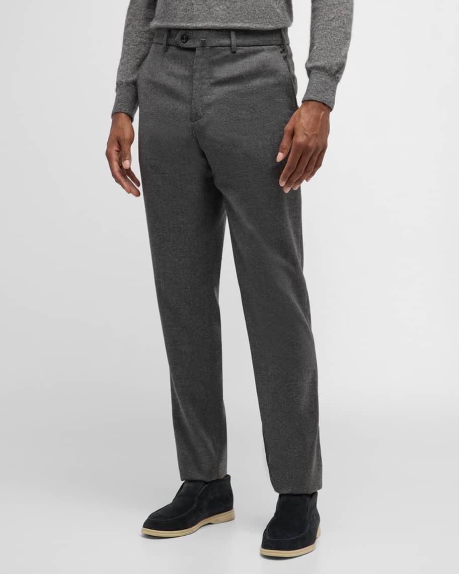 Mens Carlo Cashmere Flannel Trousers Product Image