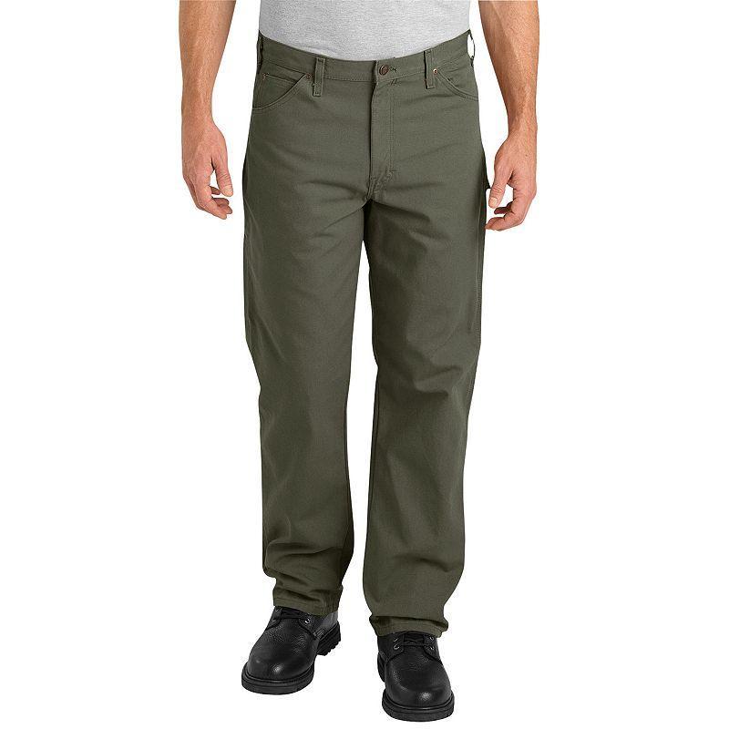 Mens Dickies Relaxed Fit Duck Jeans Rinsed Green Product Image