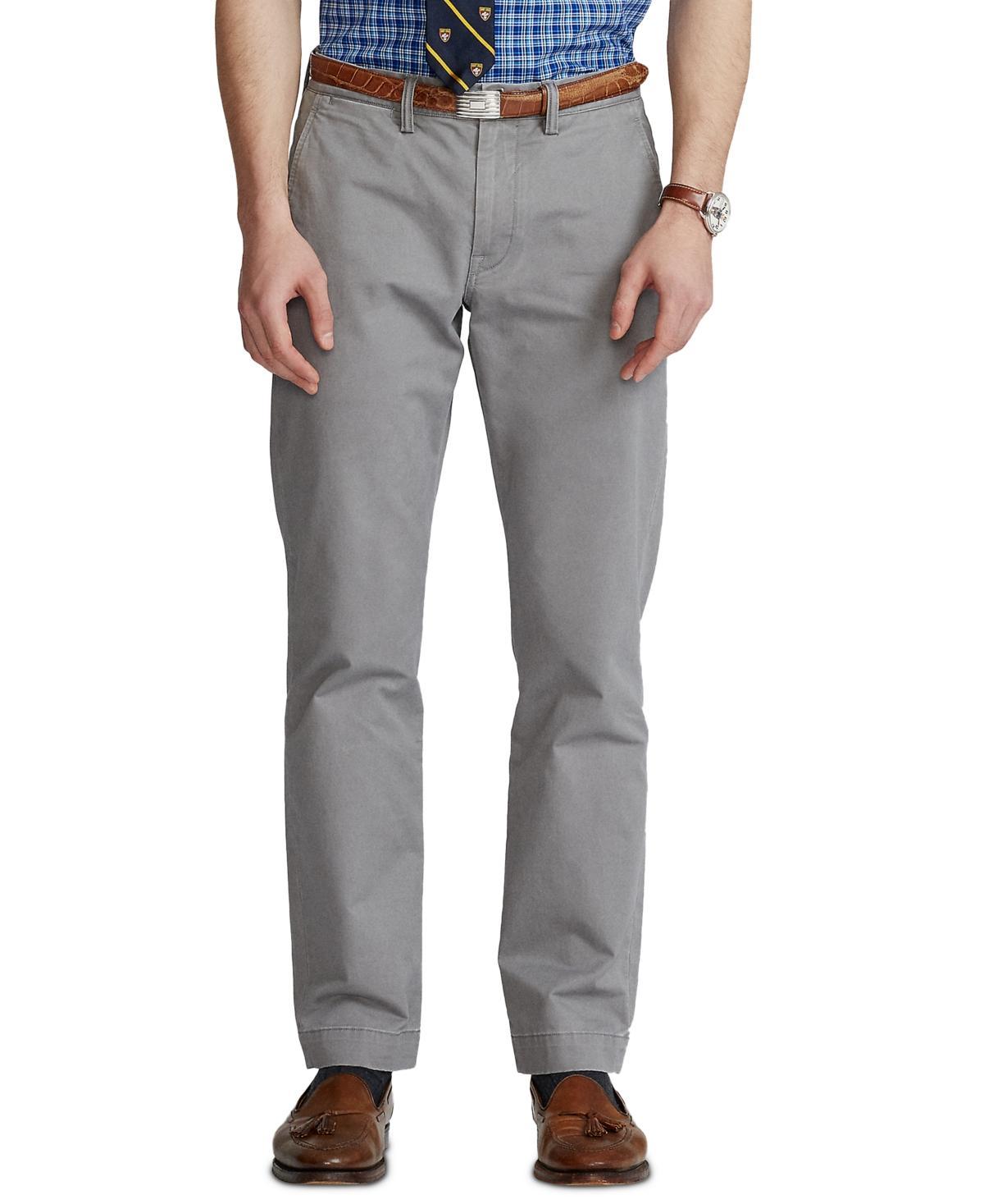 Polo Ralph Lauren Straight Fit Stretch Chino Pants (Light Navy) Men's Casual Pants Product Image