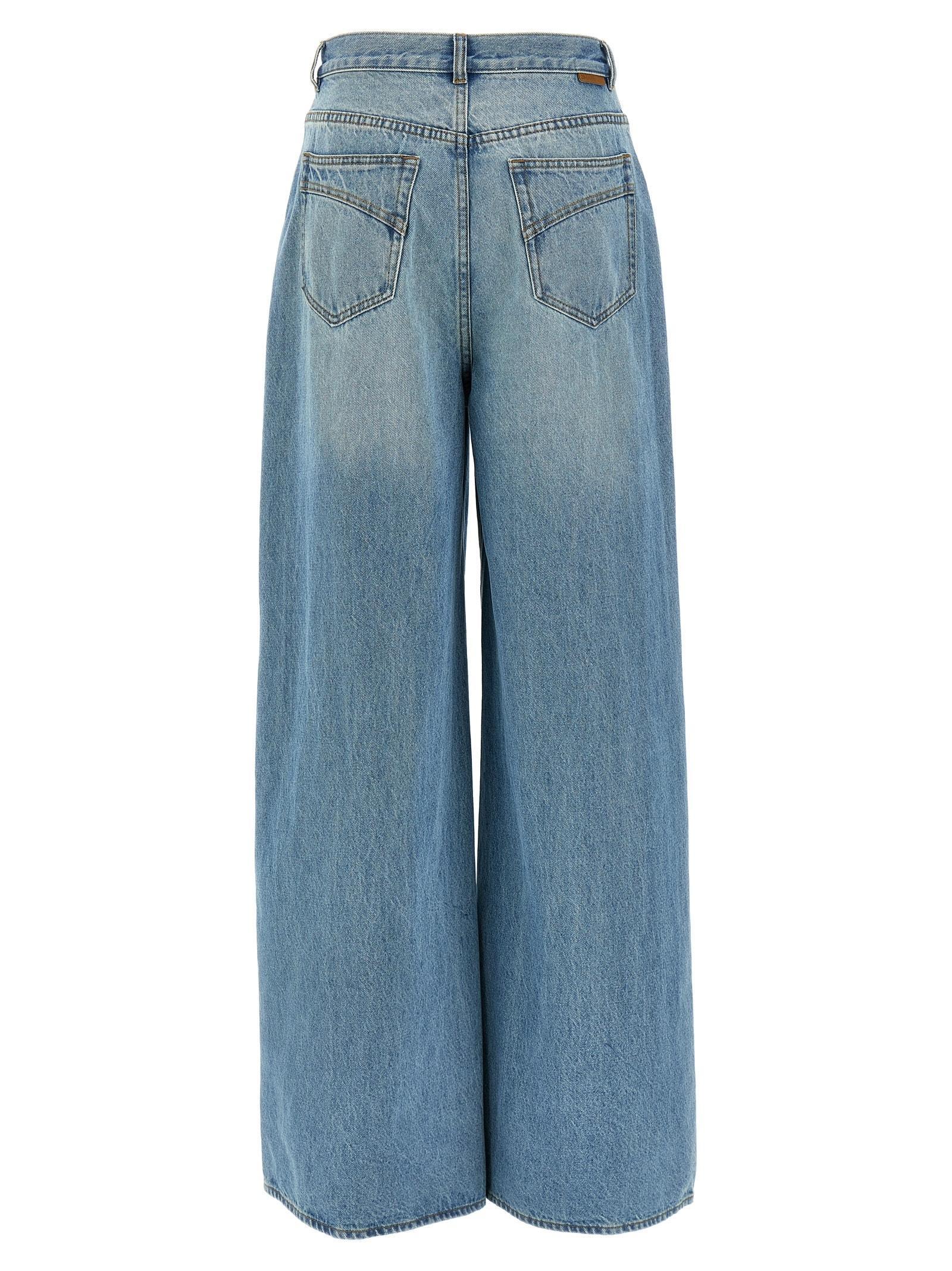 ZIMMERMANN Crush Straight Jeans In Light Blue Product Image