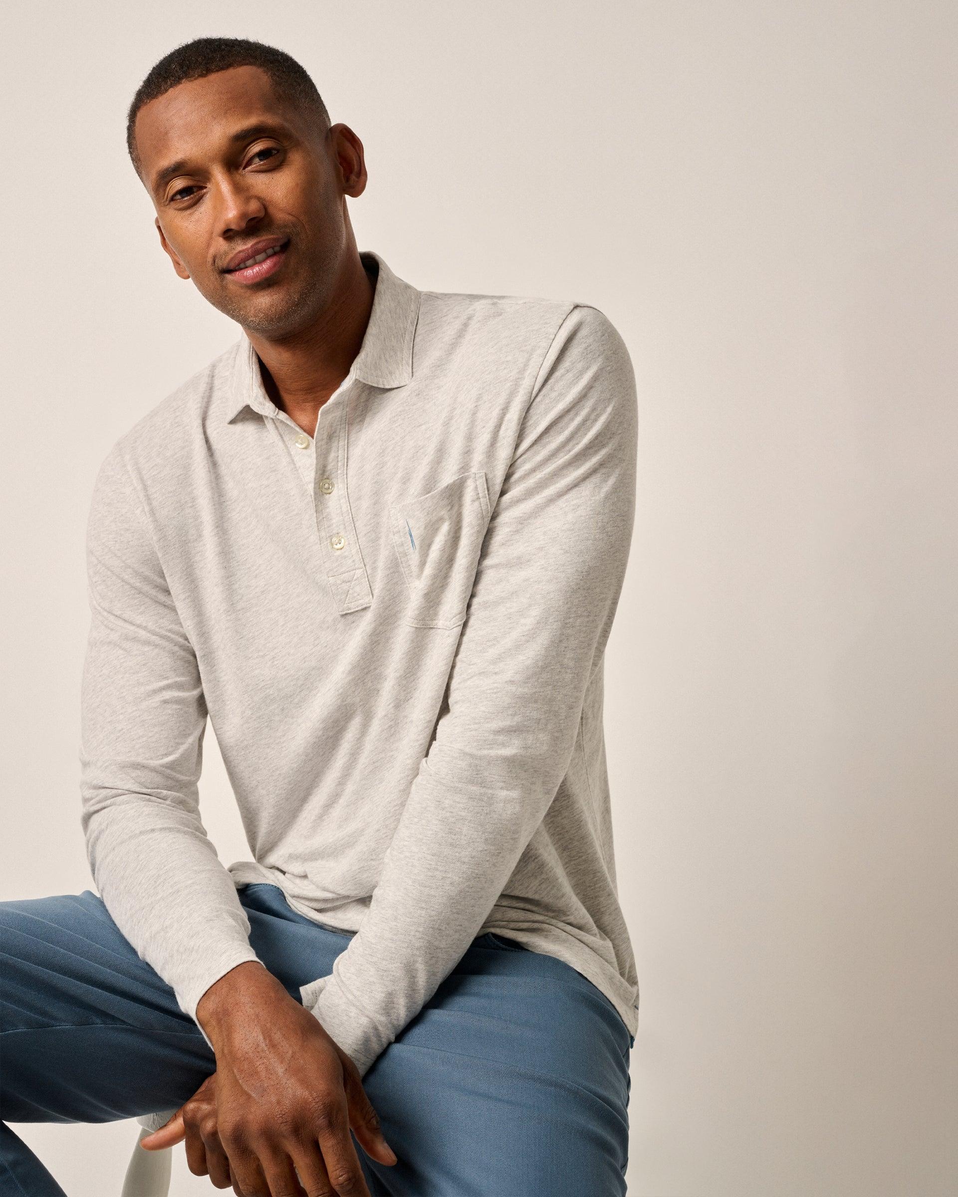 johnnie-O Cutler Long Sleeve Original 4-Button Polo Product Image