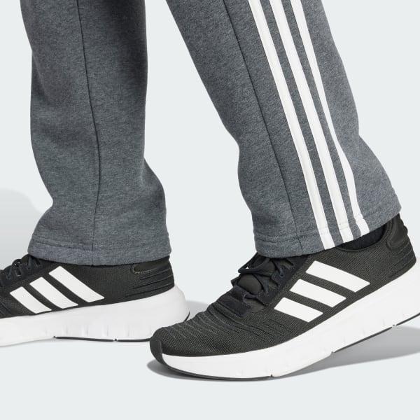 Essentials 3-Stripes Open Hem Fleece Pants Product Image