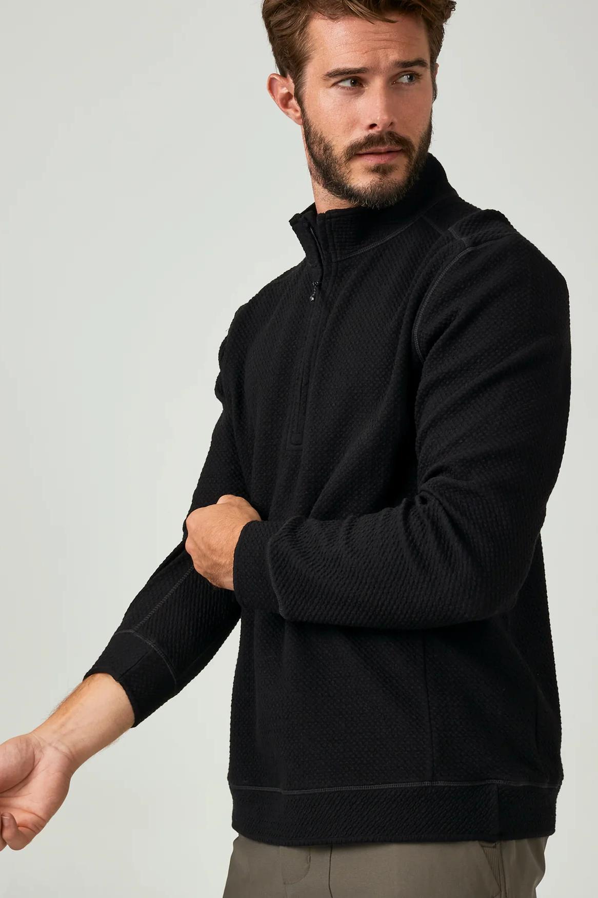 Restoration Quarter Zip Pullover - Black Product Image