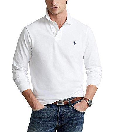 Polo Ralph Lauren Mens Classic Fit Long Sleeve Mesh Polo Product Image