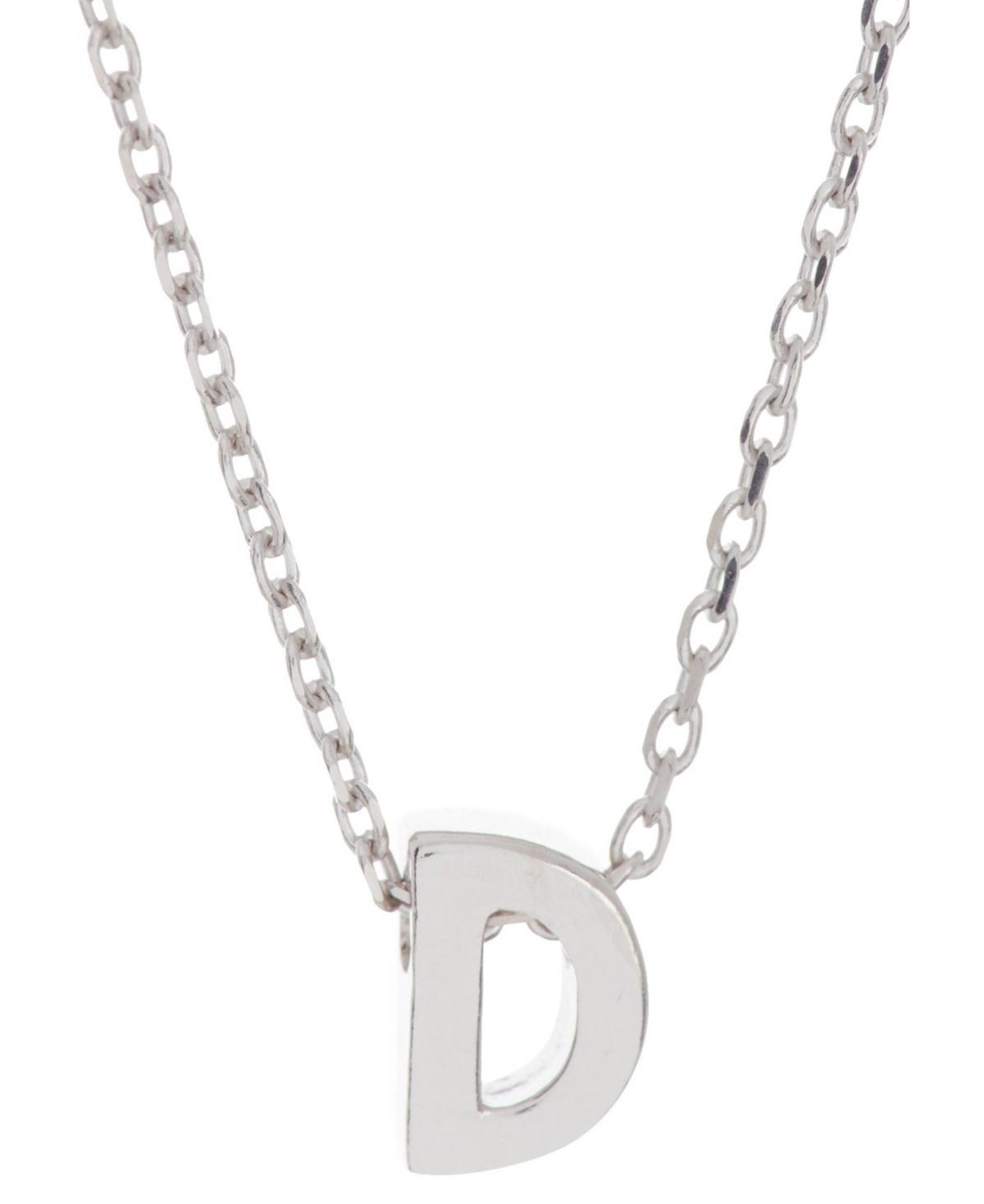 Adornia Rhodium-Plated Mini Initial A Pendant Necklace, 16 + 2 extender - J Product Image