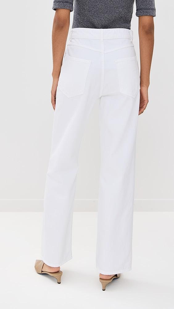 Róhe Relaxed Fit White Jeans | Shopbop Product Image