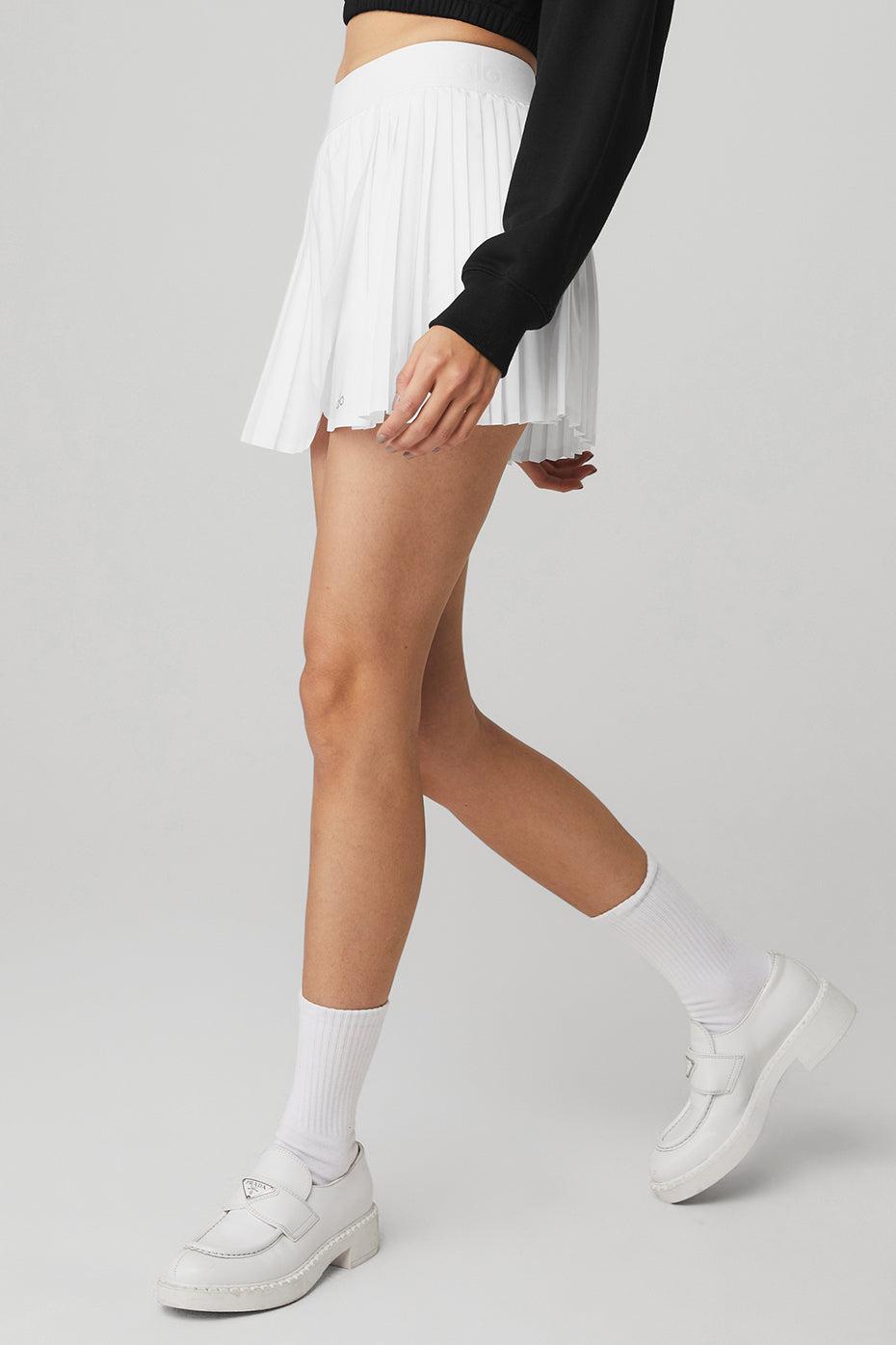 Aces Tennis Skirt - White Female Product Image