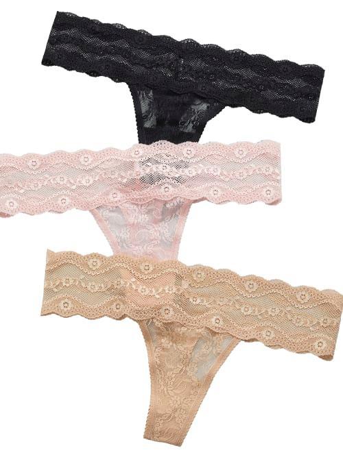 Lace Kiss Thong 3-Pack Product Image