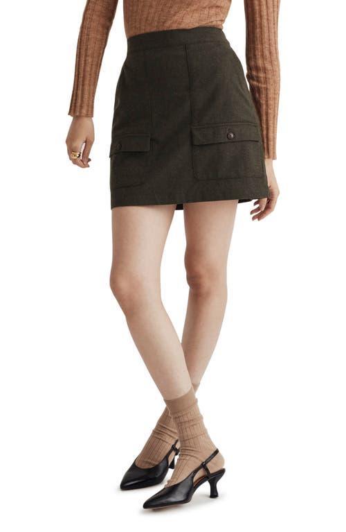 Madewell Wool-Blend Cargo Mini Skirt Product Image