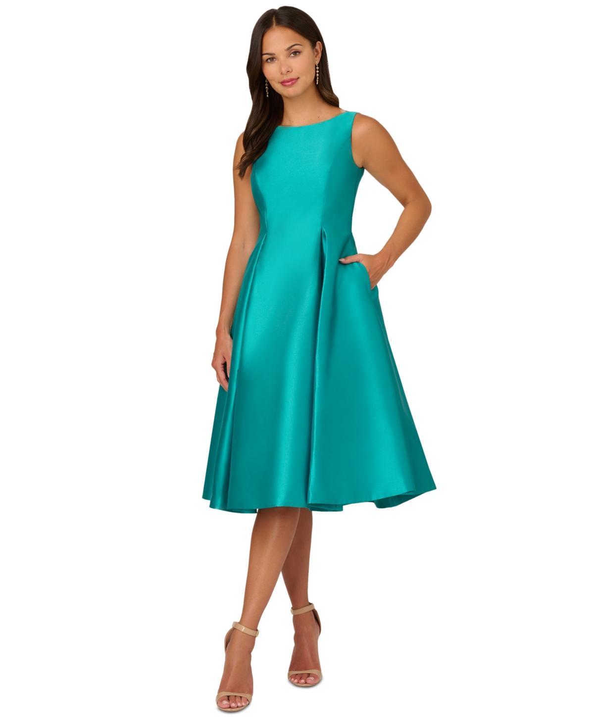 Adrianna Papell Boat-Neck A-Line Dress Product Image