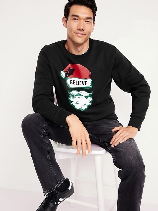 Holiday-Graphic Sweatshirt Product Image