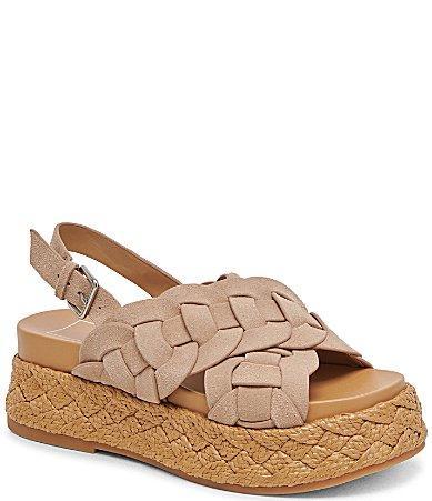 Dolce Vita Winder Suede Platform Slingback Sandals Product Image