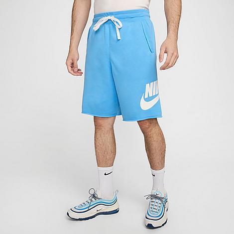 Nike Mens Nike Club Alumni Shorts - Mens White/University Blue/White Product Image