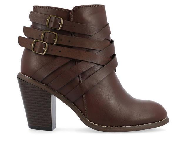 Women's Journee Collection Strap Wide Width Booties Product Image