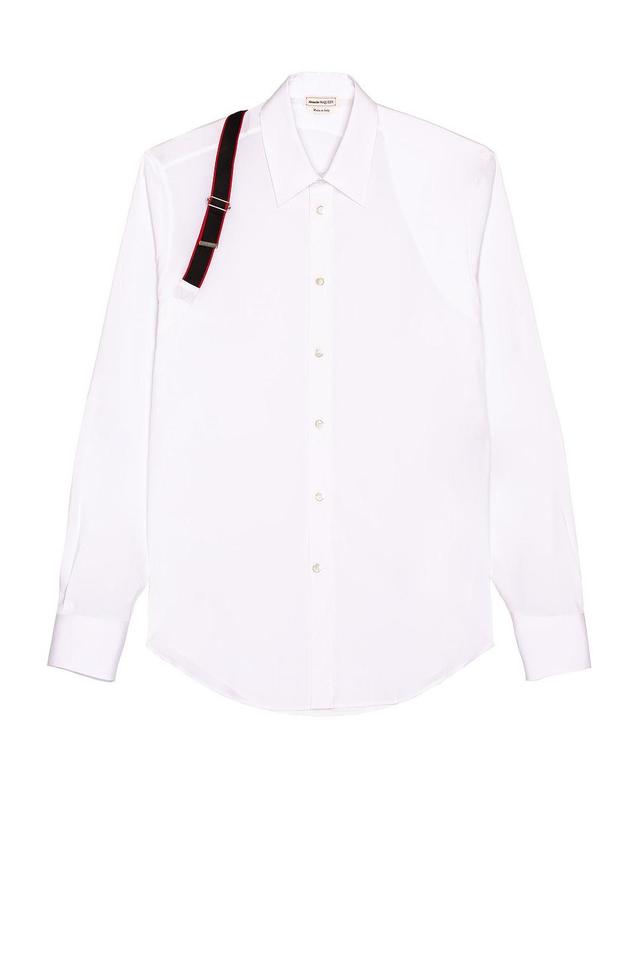 Alexander McQueen Organic Stretch Popline Shirt White. (also in 16). Product Image