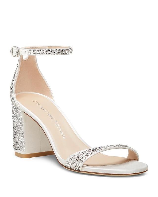 Stuart Weitzman Womens Nudist Shine Block Heels Product Image