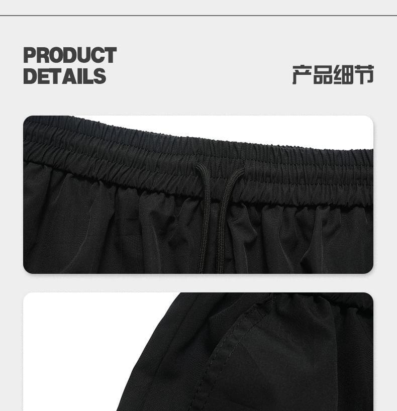 High Waist Plain Cargo Shorts Product Image