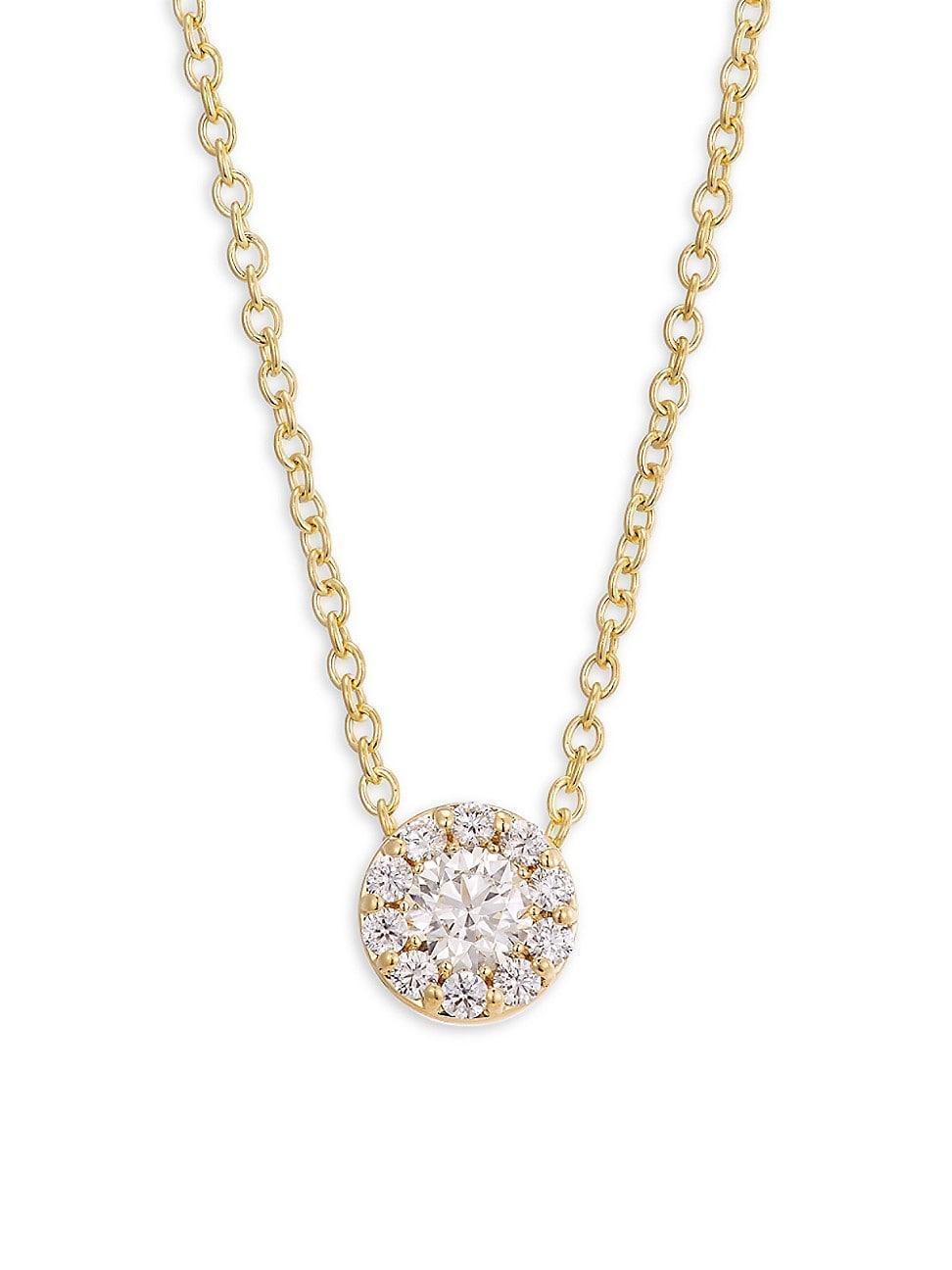 Fulfillment 18K Yellow Gold & Diamond Pendant Necklace Product Image