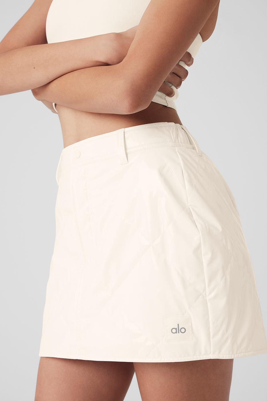 Snomoto Puffer Mini Skirt - Ivory Product Image