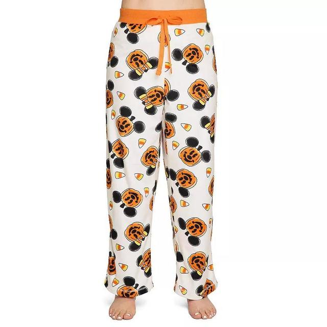 Disneys Mickey Mouse Plus Size Halloween Sueded Fleece Pajama Pants, Womens Product Image