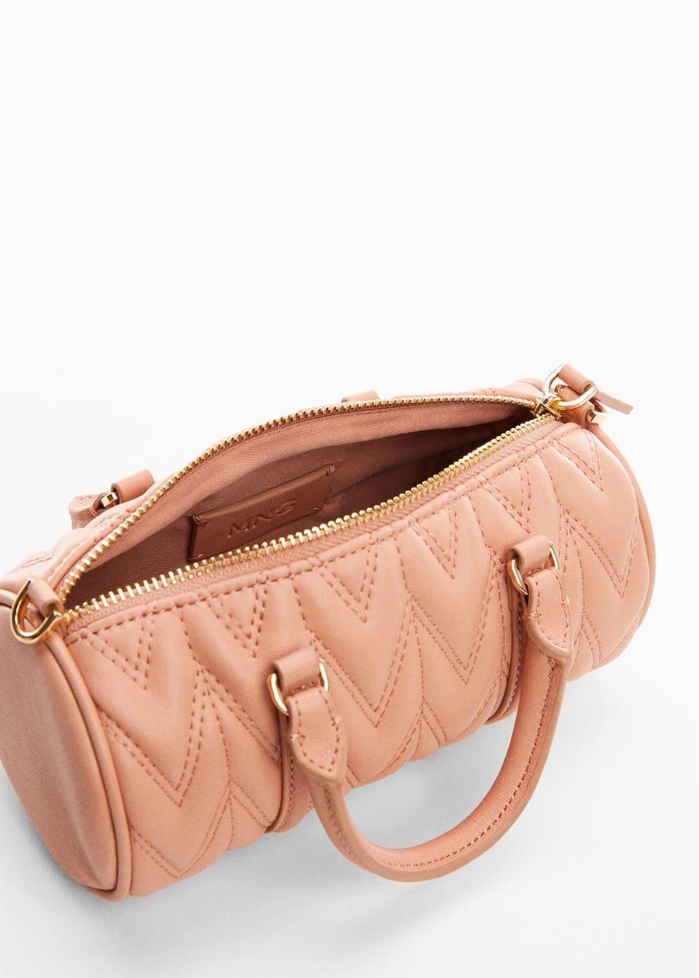 Mango Womens Double-Handle Quilted Bag Product Image