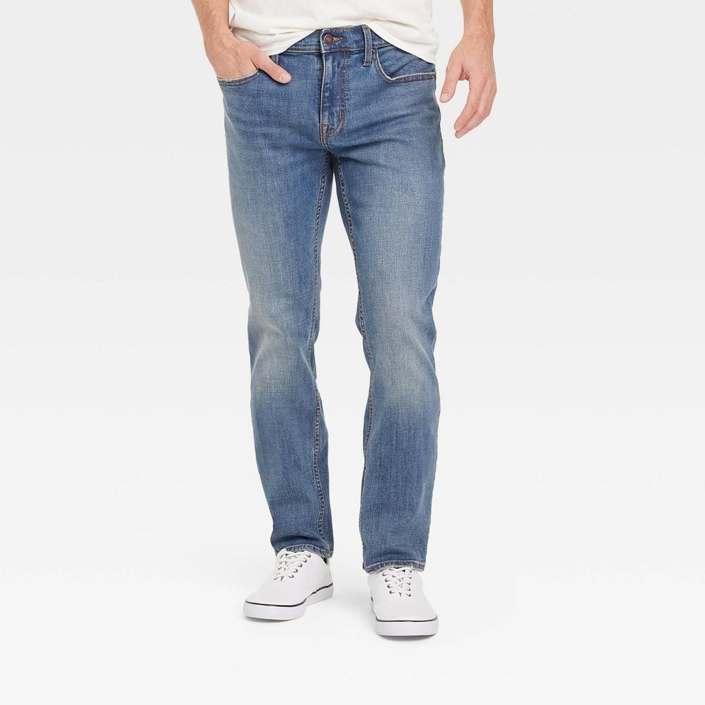 Mens Slim Fit Jeans - Goodfellow & Co Medium Wash 32x30 Product Image