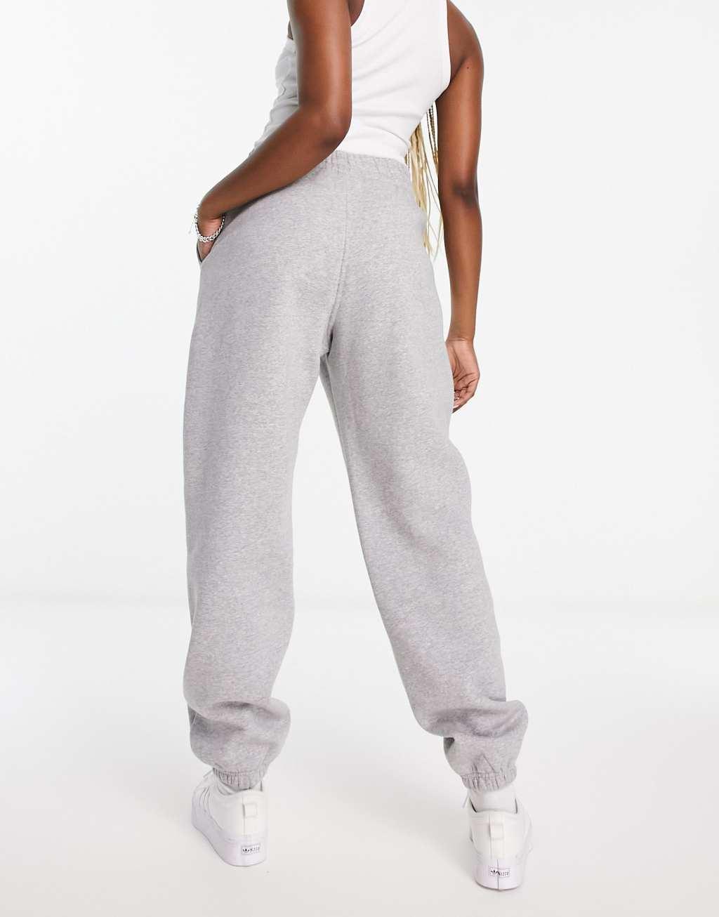 adidas Originals logo track pants in gray Product Image