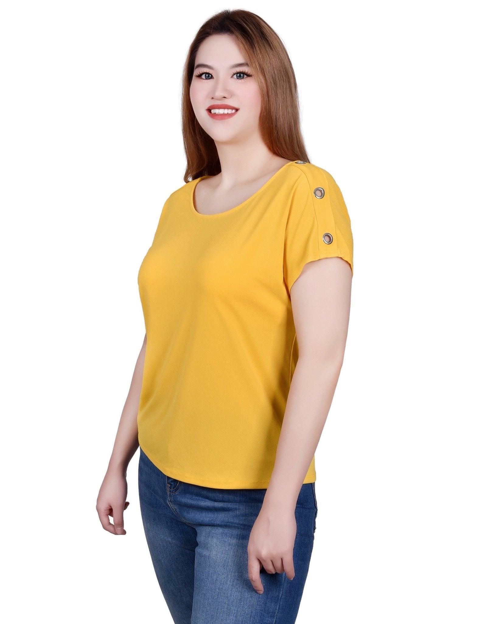 NY Collection Short Sleeve Extended Sleeve Tunic Top Product Image