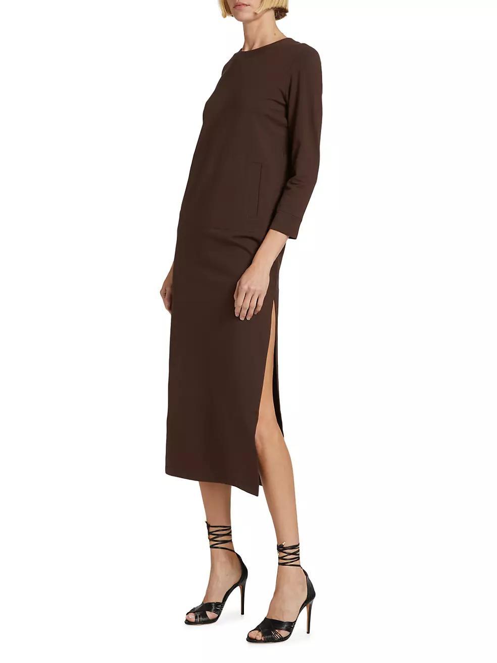 Tailored Terry Midi-Dress Product Image