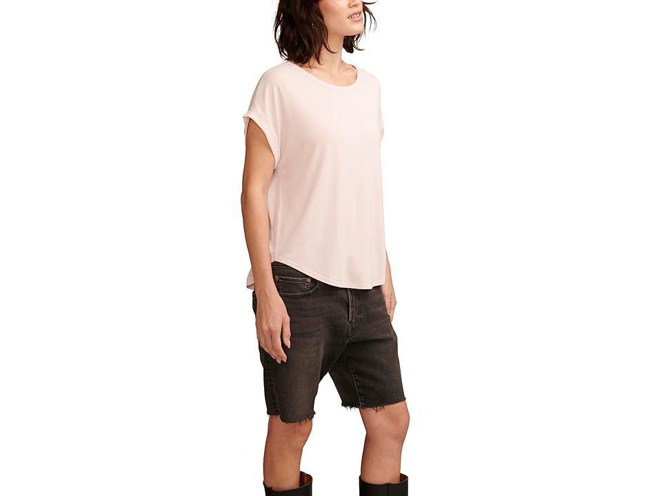 Lucky Brand Short Sleeve Sandwash Dolman Tee (Shell ) Women's Clothing Product Image